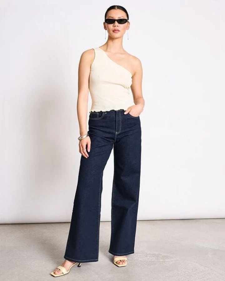 JAN N JUNE One Shoulder Top TIGRIS GOTS