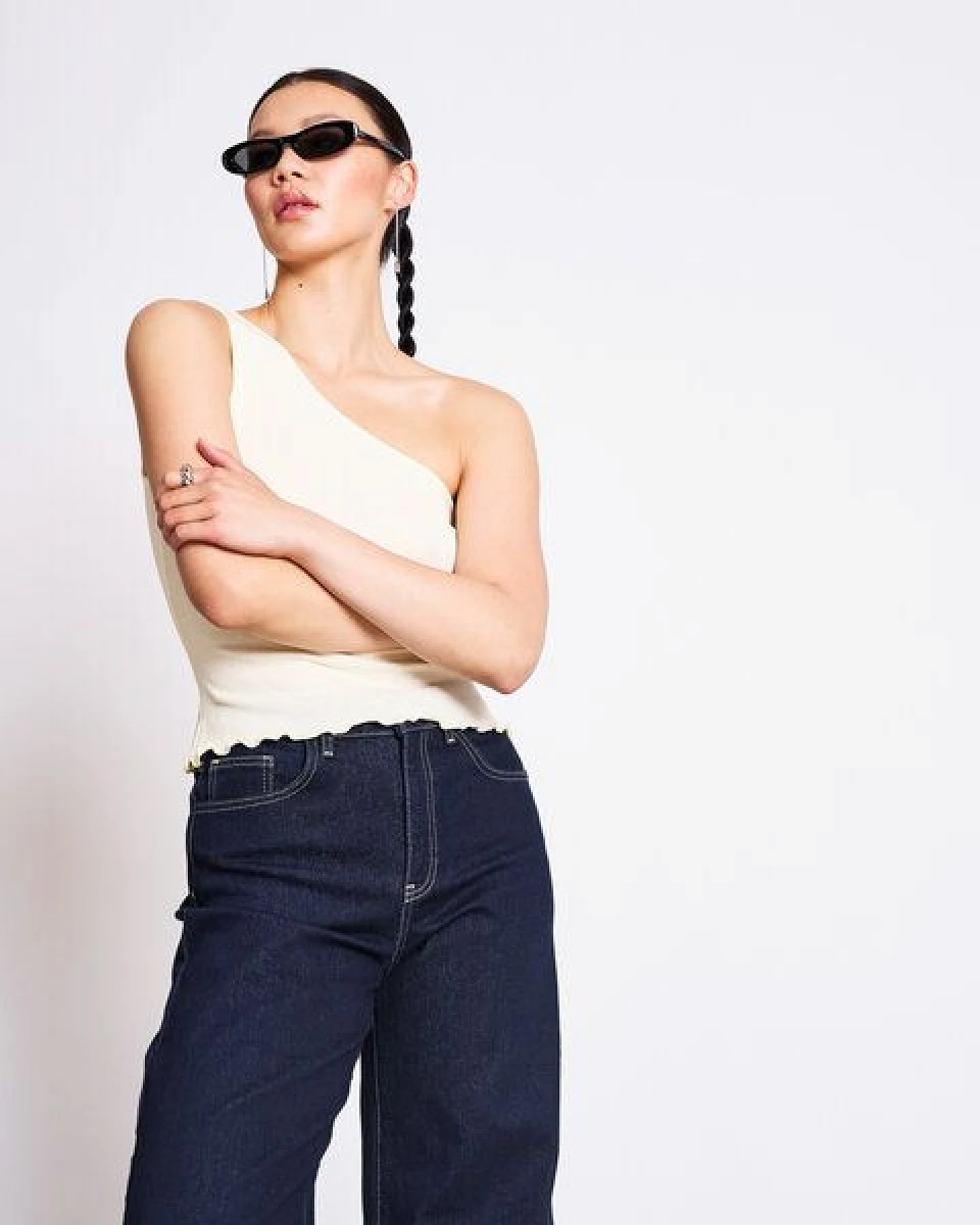 JAN N JUNE One Shoulder Top TIGRIS GOTS – Ansicht 3