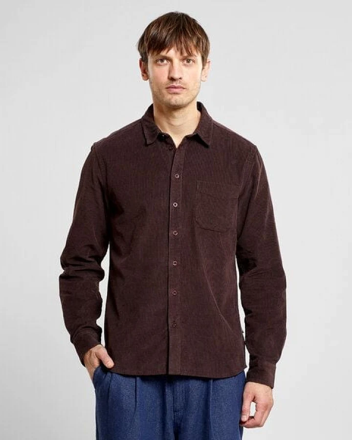 DEDICATED Hemd Varberg Corduroy - aus Bio-Baumwolle
