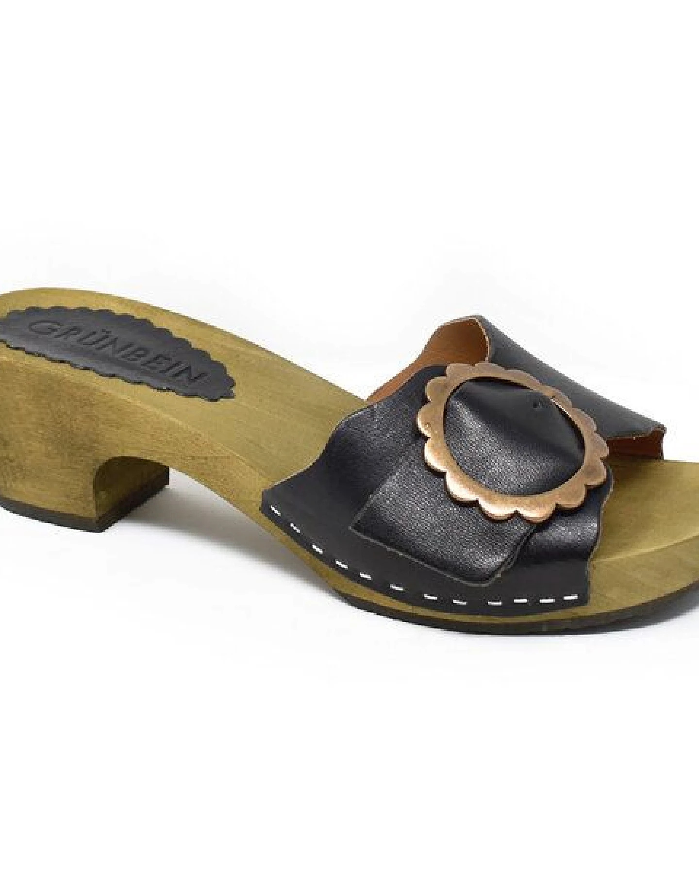 Grünbein Shoes Grünbein Holzclog-Pantolette Asta – Ansicht 2