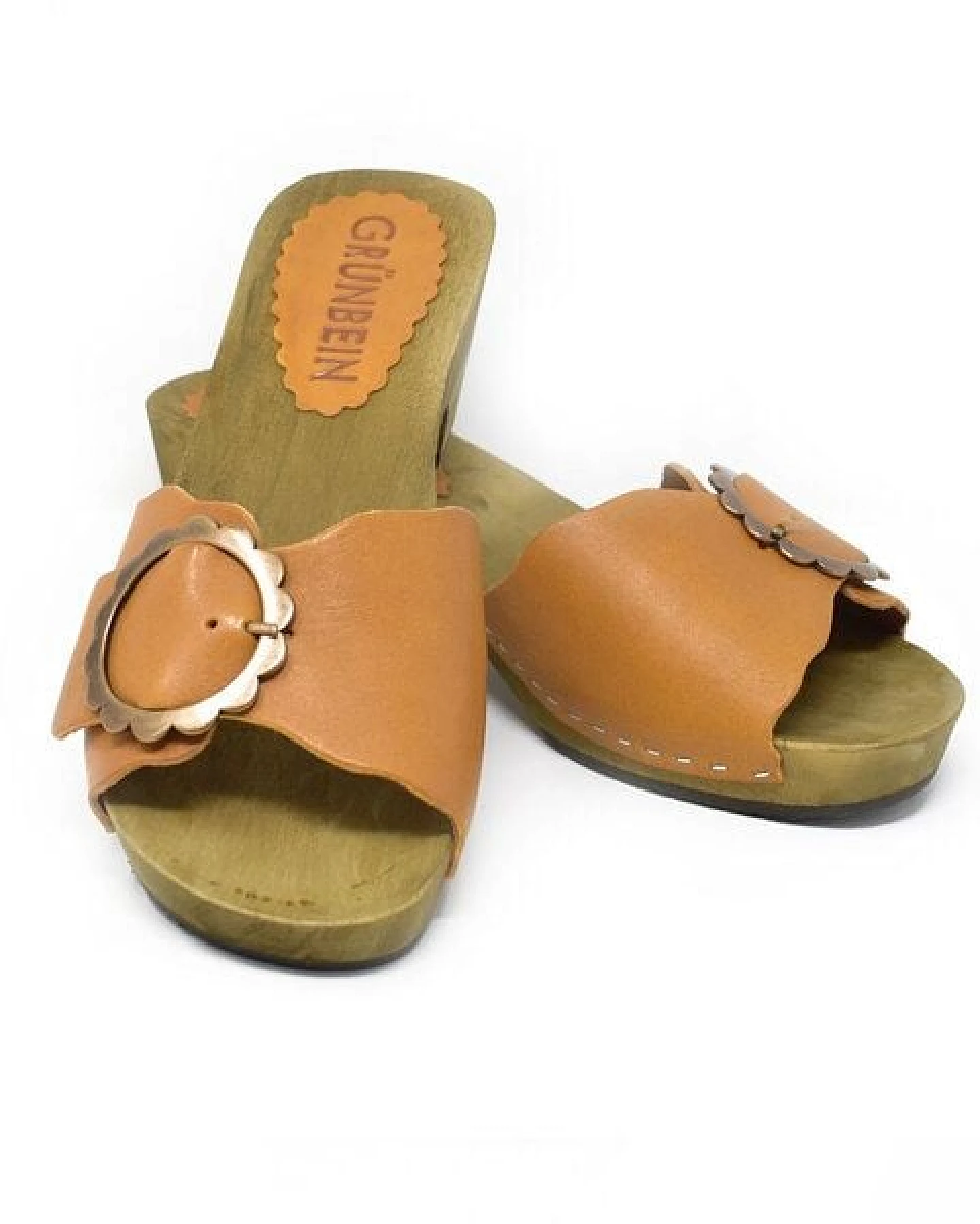 Grünbein Shoes Grünbein Holzclog-Pantolette Asta – Ansicht 3