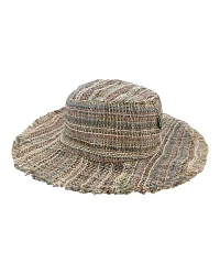 Beige Grün bunt gestreift