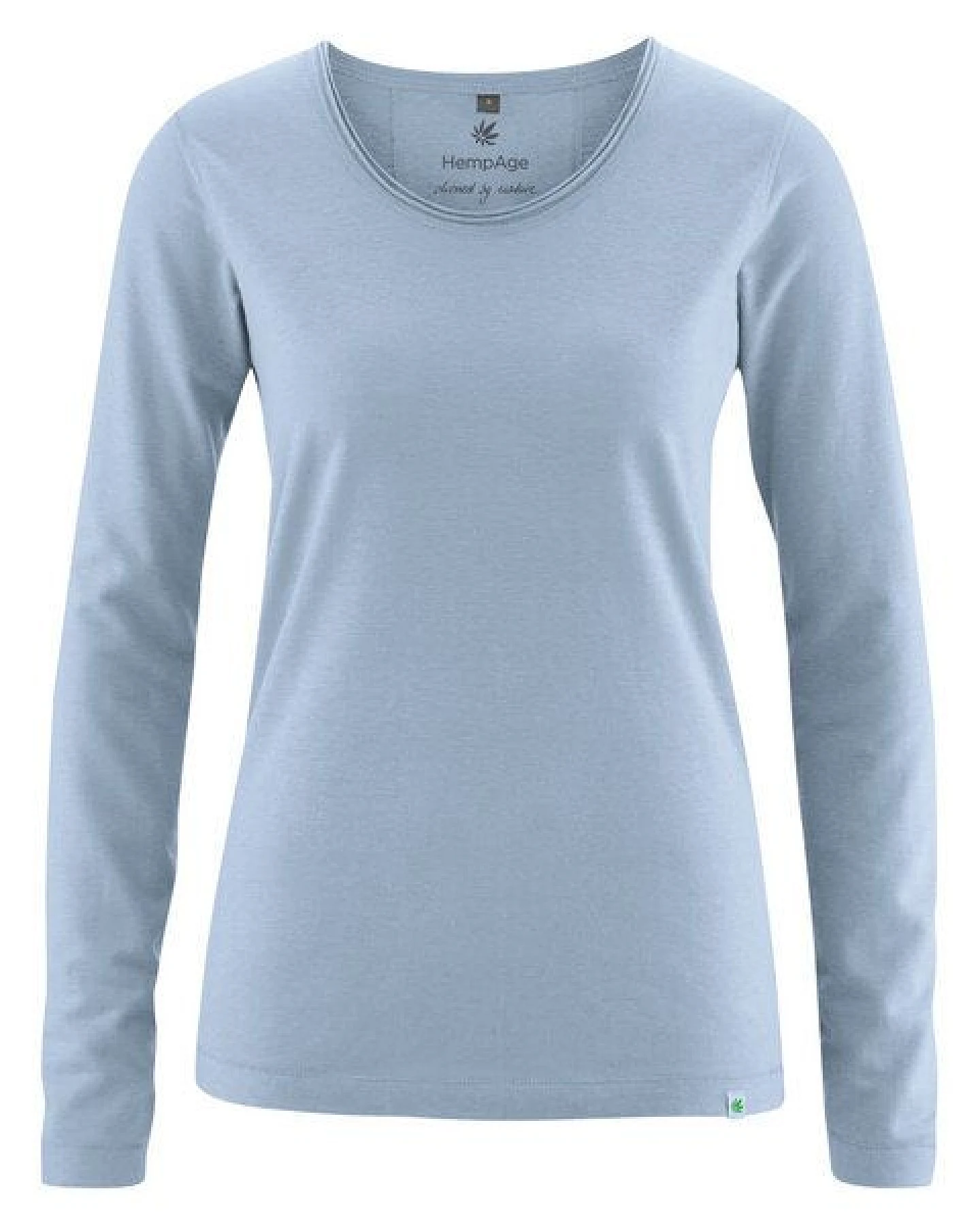 HempAge Damen Langarm-Shirt Lene Hanf/Bio-Baumwolle – Ansicht 2