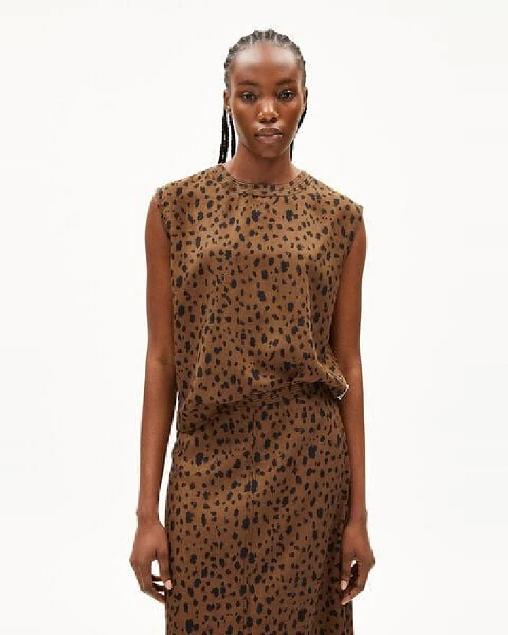 ARMEDANGELS NERAALI LEOPAA Damen Bluse aus TENCEL Lyocell