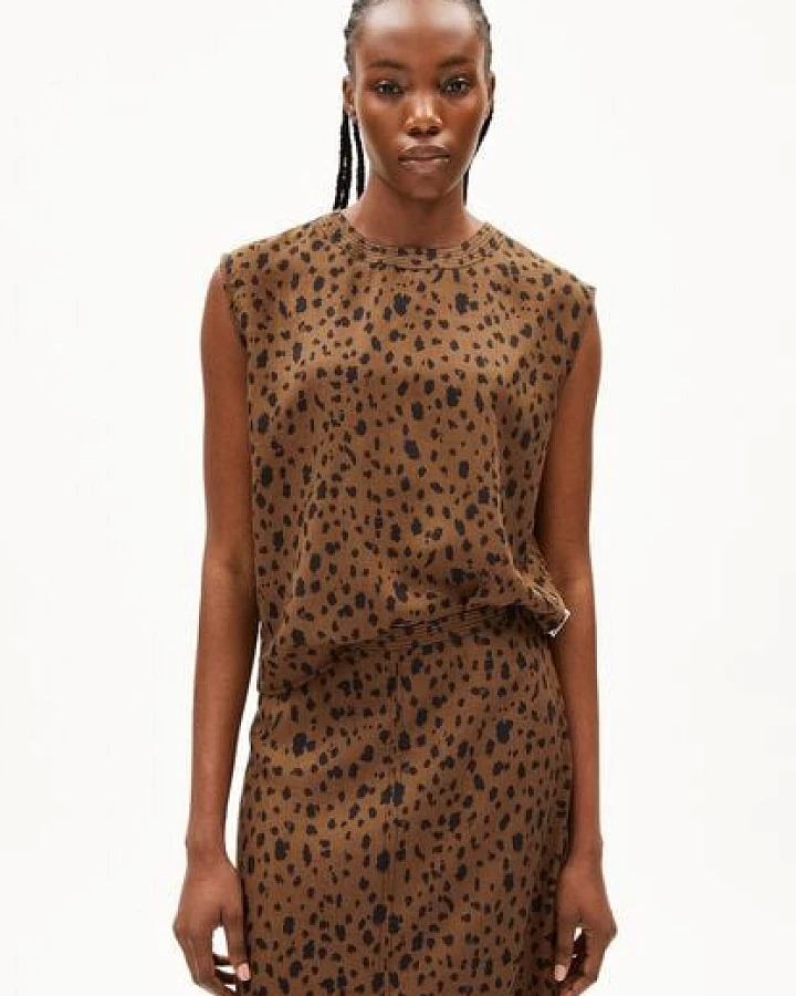 ARMEDANGELS NERAALI LEOPAA Damen Bluse aus TENCEL Lyocell