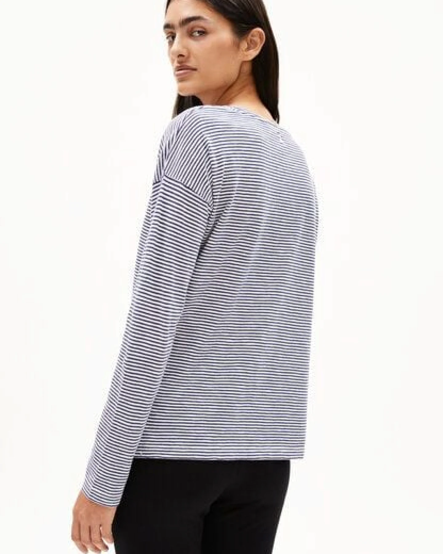 ARMEDANGELS XIANAA STRIPES Damen Longsleeve aus Bio-Baumwolle – Ansicht 2