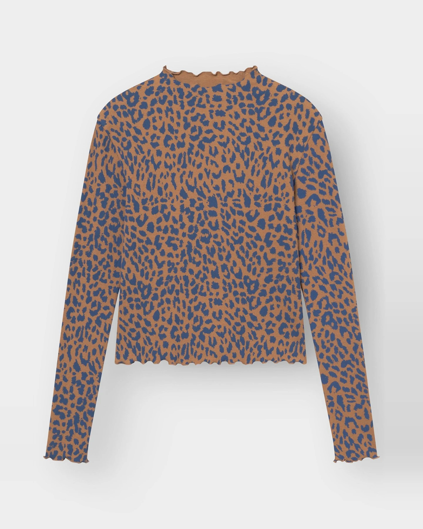 Longsleeve Ryd Rib Leopard Light Brown – Ansicht 5
