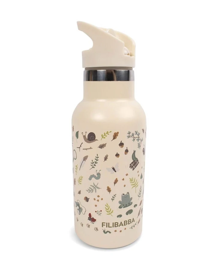 Kinder Trinkflasche Edelstahl - Little Wonders Maße 7,30 x 7,30 x 20,70 cm, Volumen 350 ml
