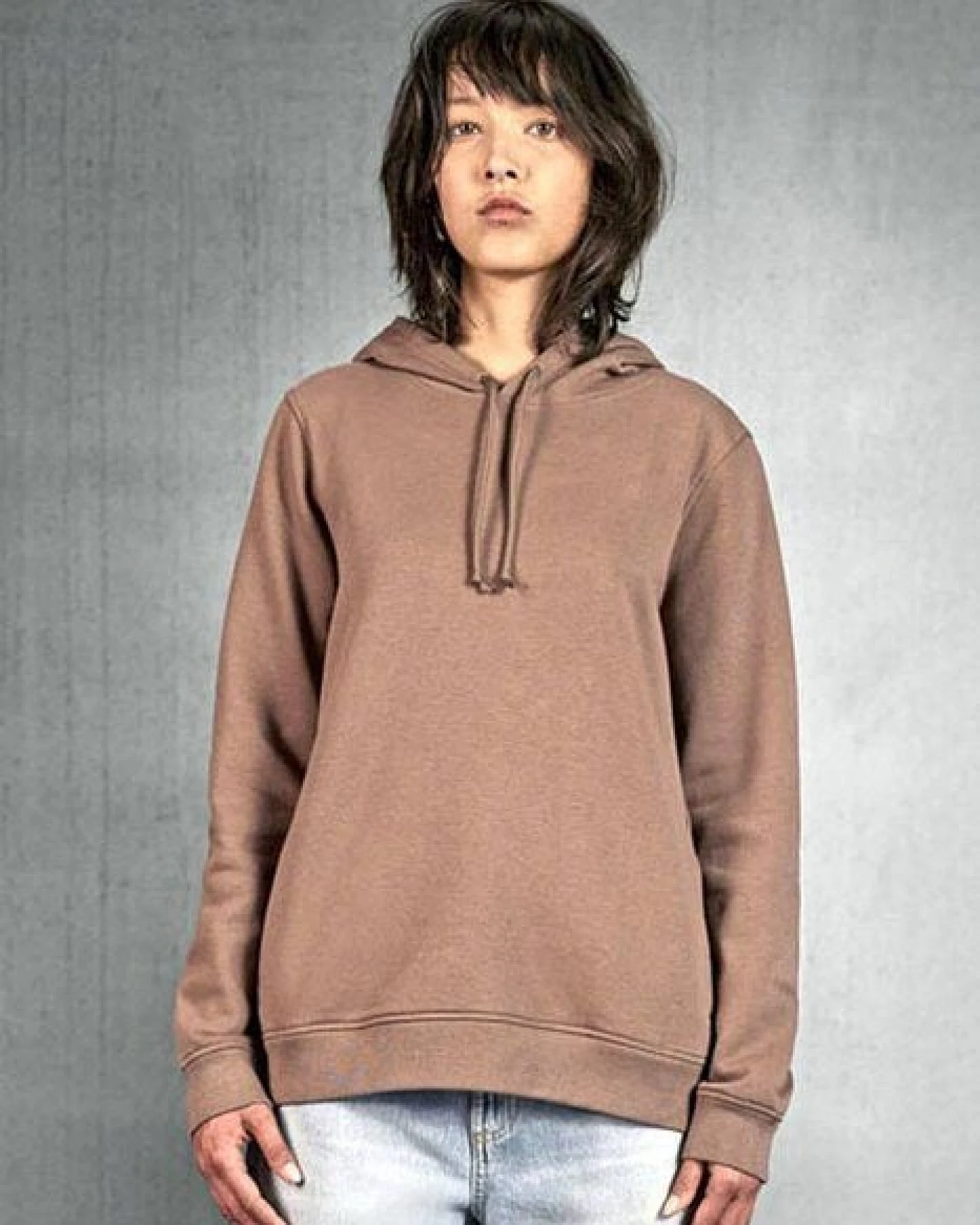 B&C Collection Bequemer Damen Hoodie Sweatshirt Kapuzenpullover in vielen verschiedenen Farben – Ansicht 2