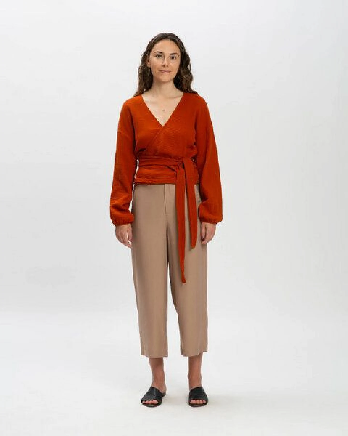 Matona Wickelbluse aus Musseln für Frauen / Muslin Wrap Blouse – Ansicht 3
