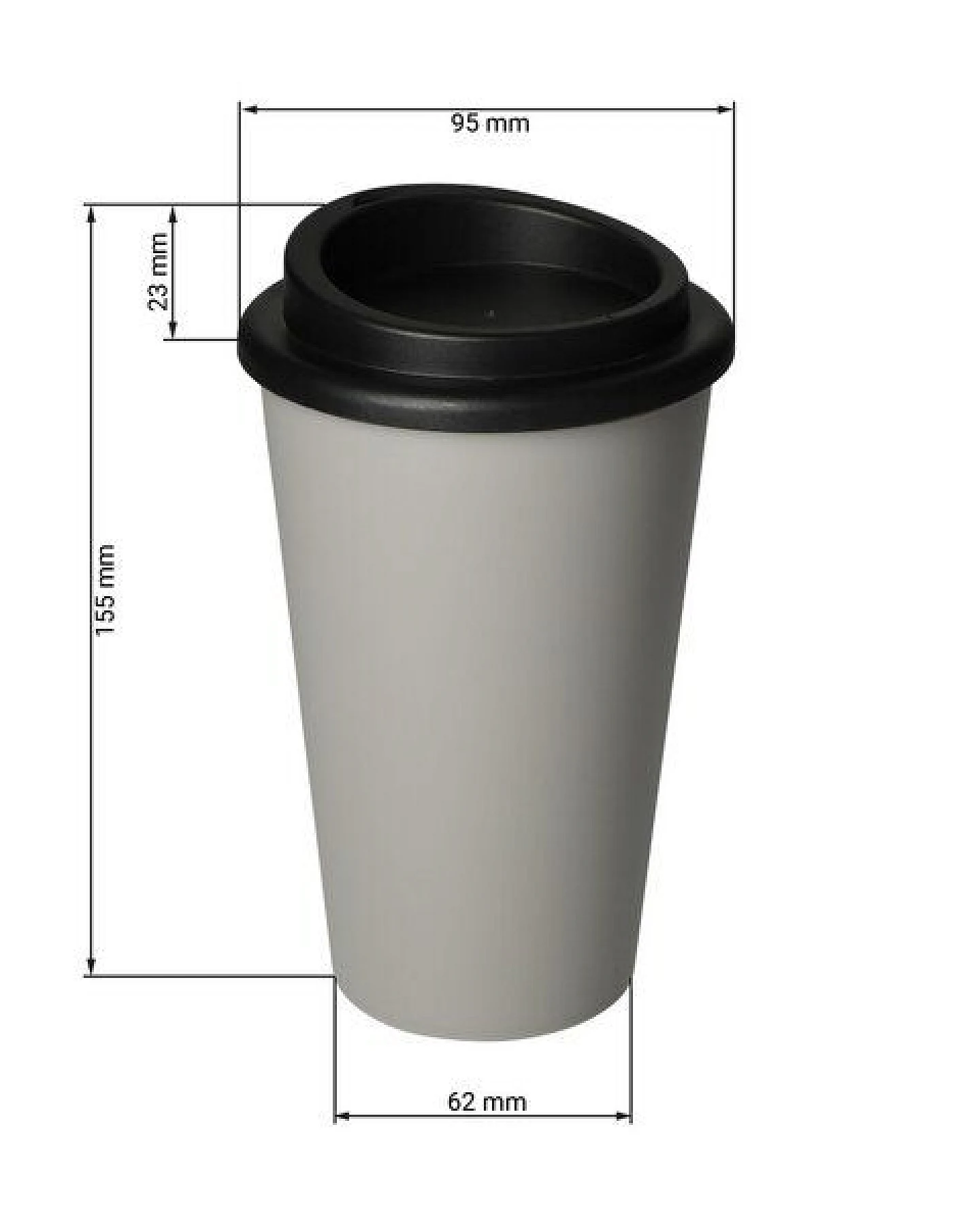 elasto To-Go-Kaffeebecher 350 ml – Doppelwandig – Ansicht 3