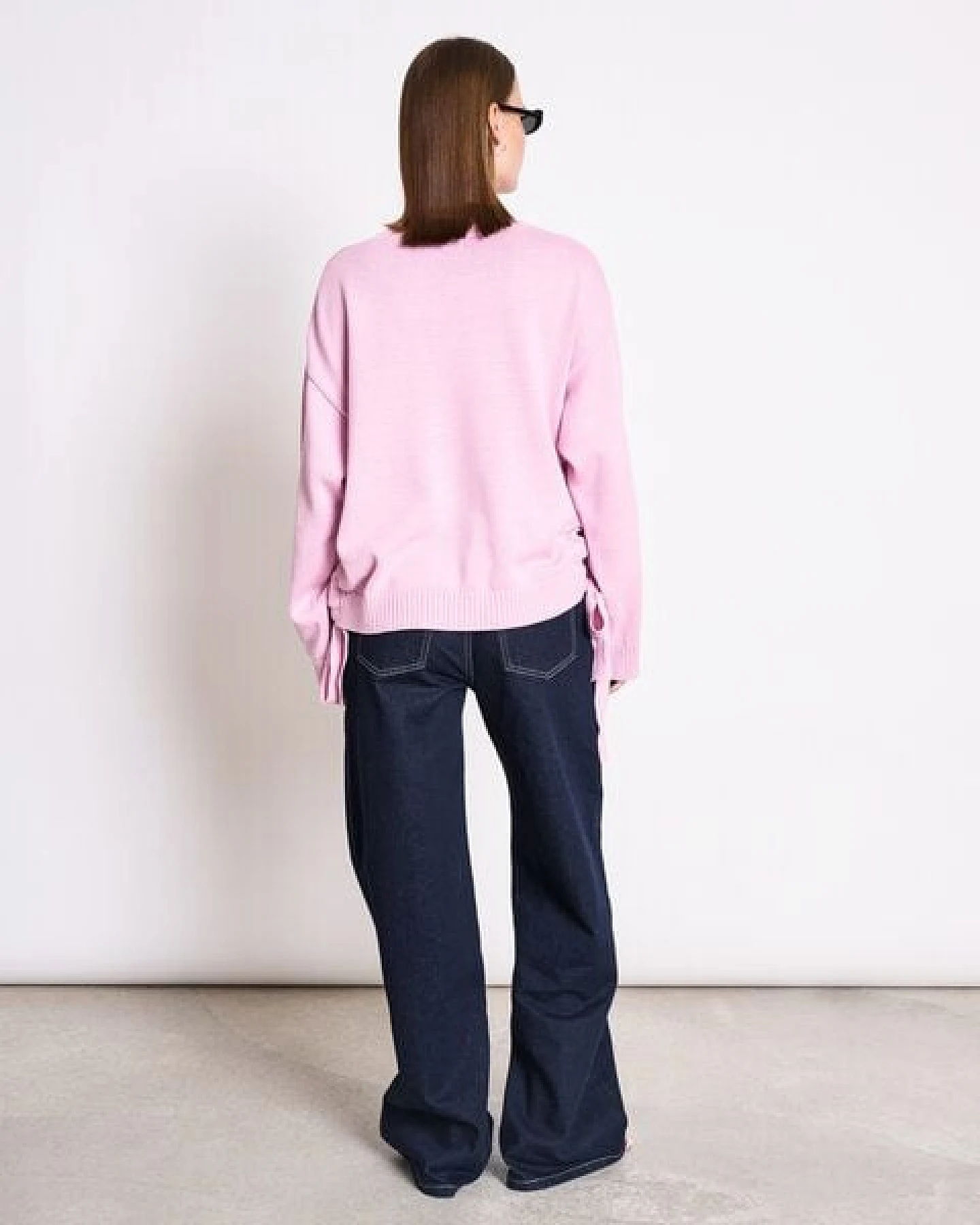 JAN N JUNE Sweater mit Bindedetail CAPER GOTS – Ansicht 4