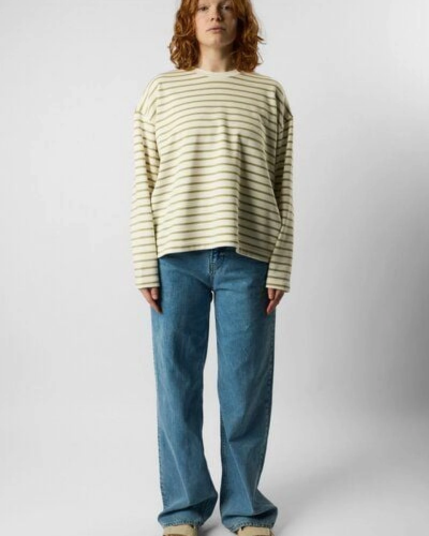 ettics STUDIO Classic Organic Crew Sweatshirt striped – Ansicht 4