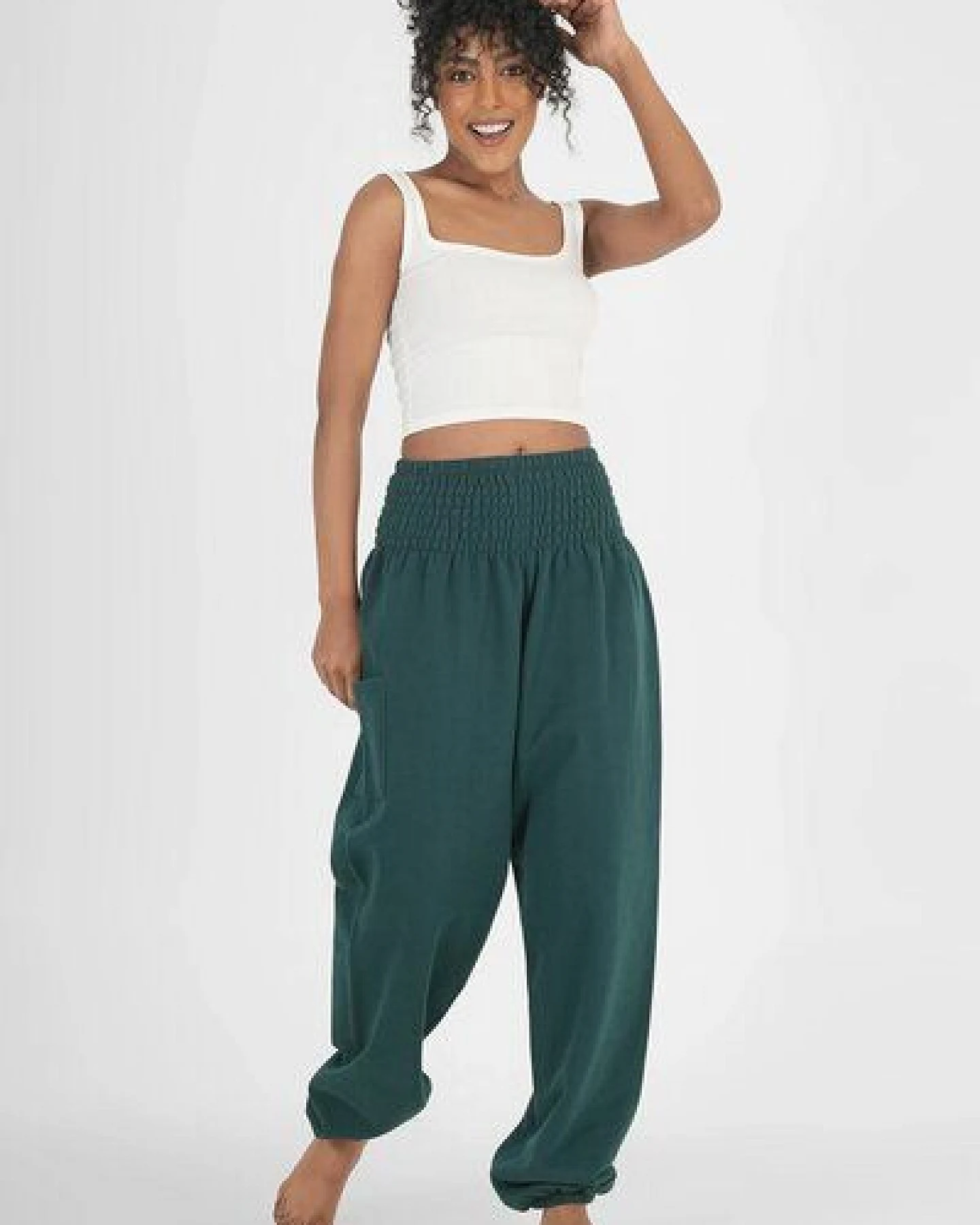 paigh Warme Loungewear Haremshose Tiefsee – Ansicht 3