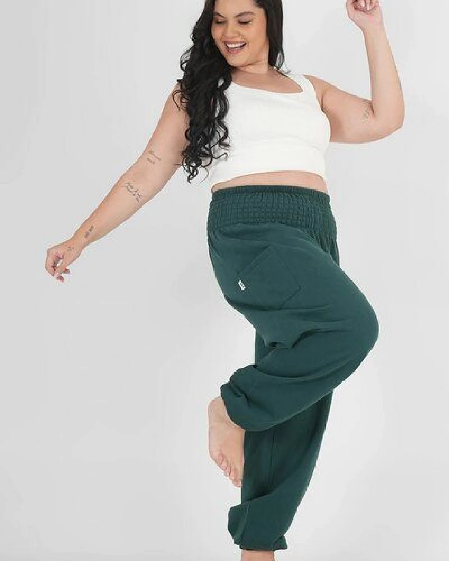 paigh Warme Loungewear Haremshose Tiefsee – Ansicht 4