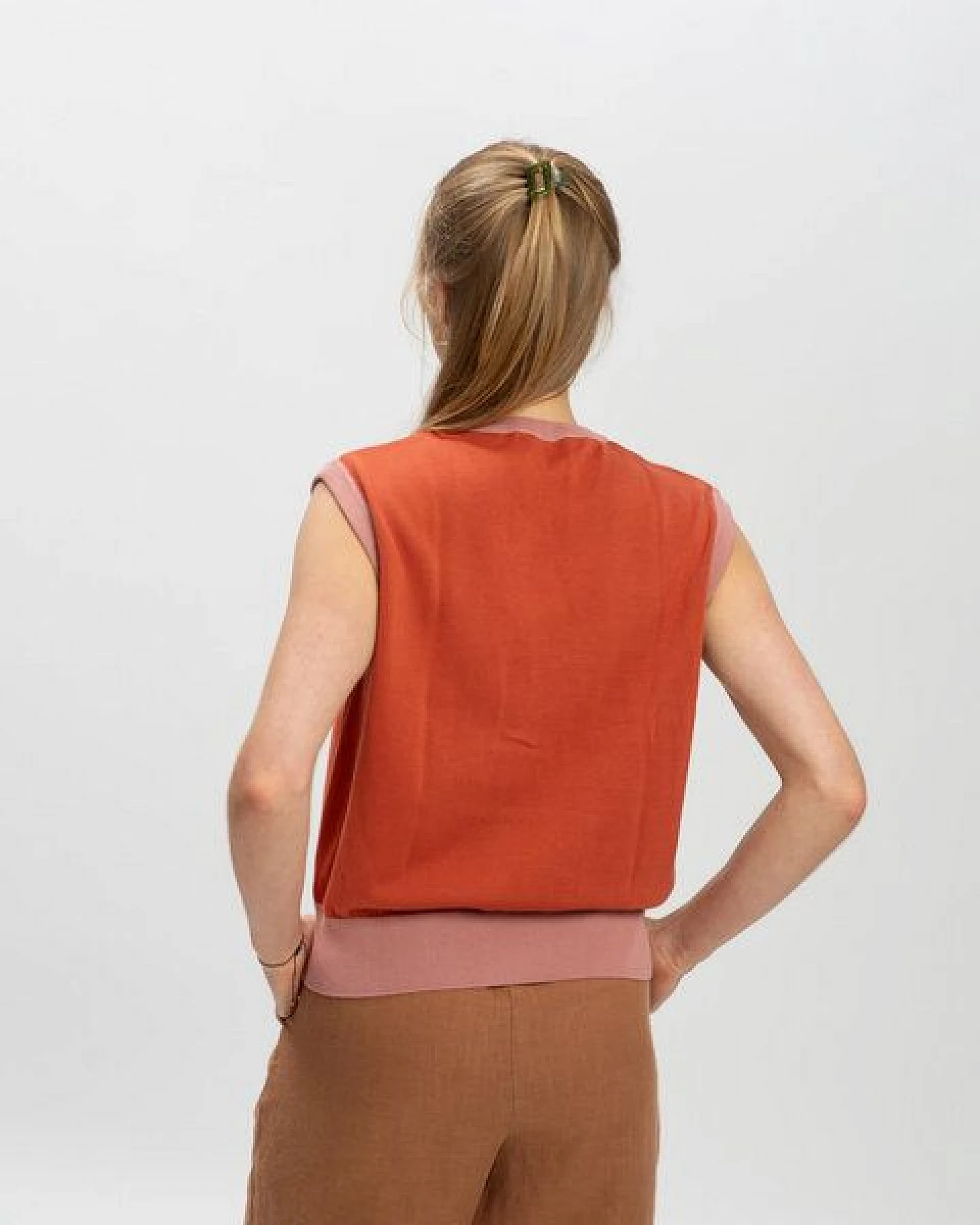 Matona Weste aus Baumwolle für Frauen / Buttoned Vest – Ansicht 2
