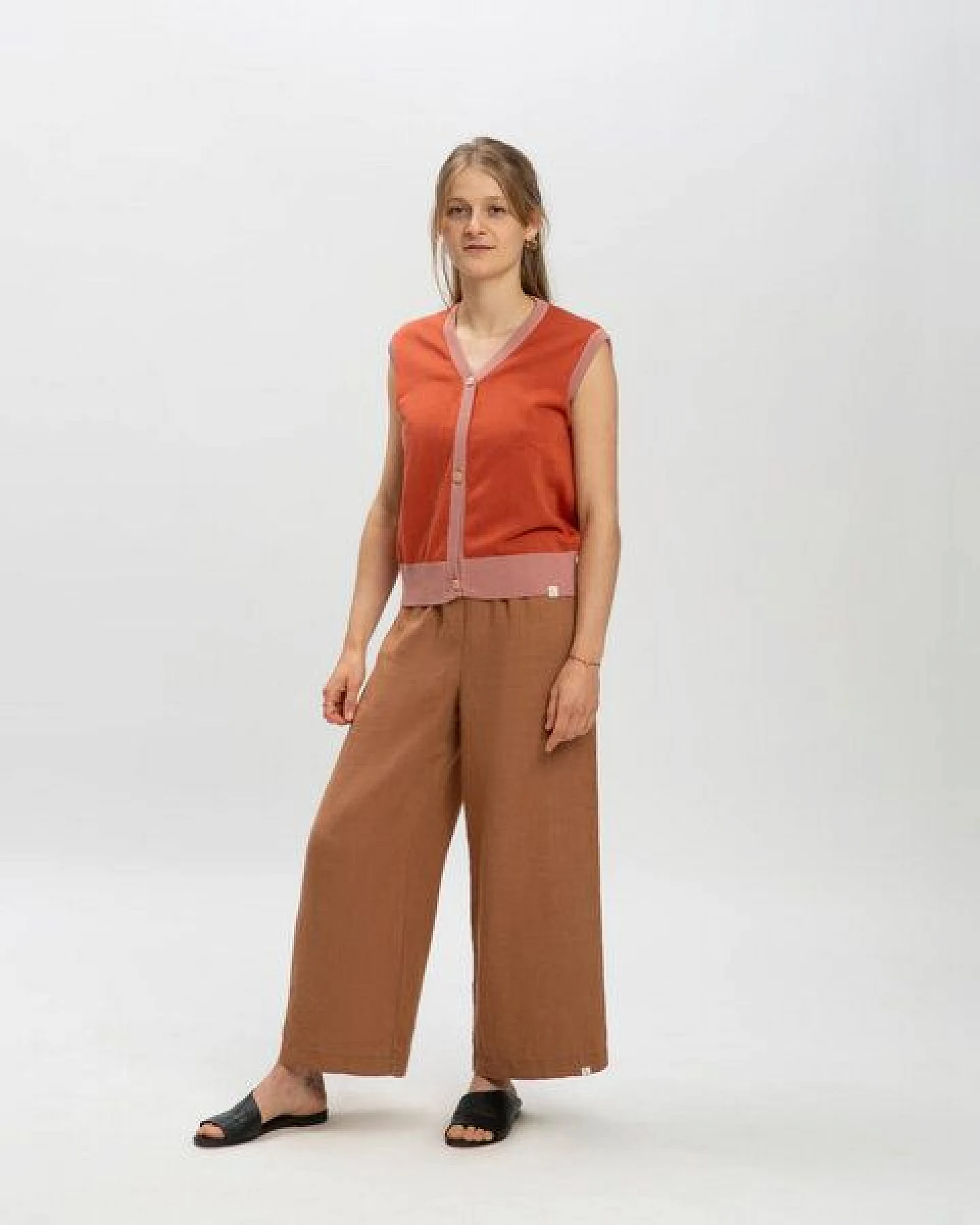 Matona Weste aus Baumwolle für Frauen / Buttoned Vest – Ansicht 3