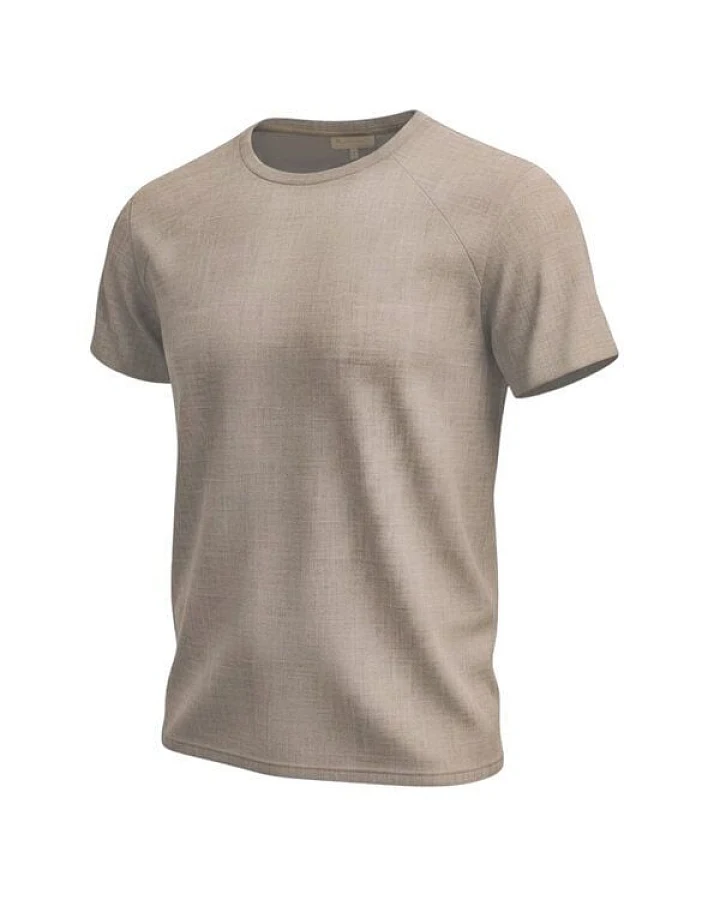 körber mode T-Shirt aus reinem europäischen Hanf, temperaturregulierend naturbelassen ungebleicht