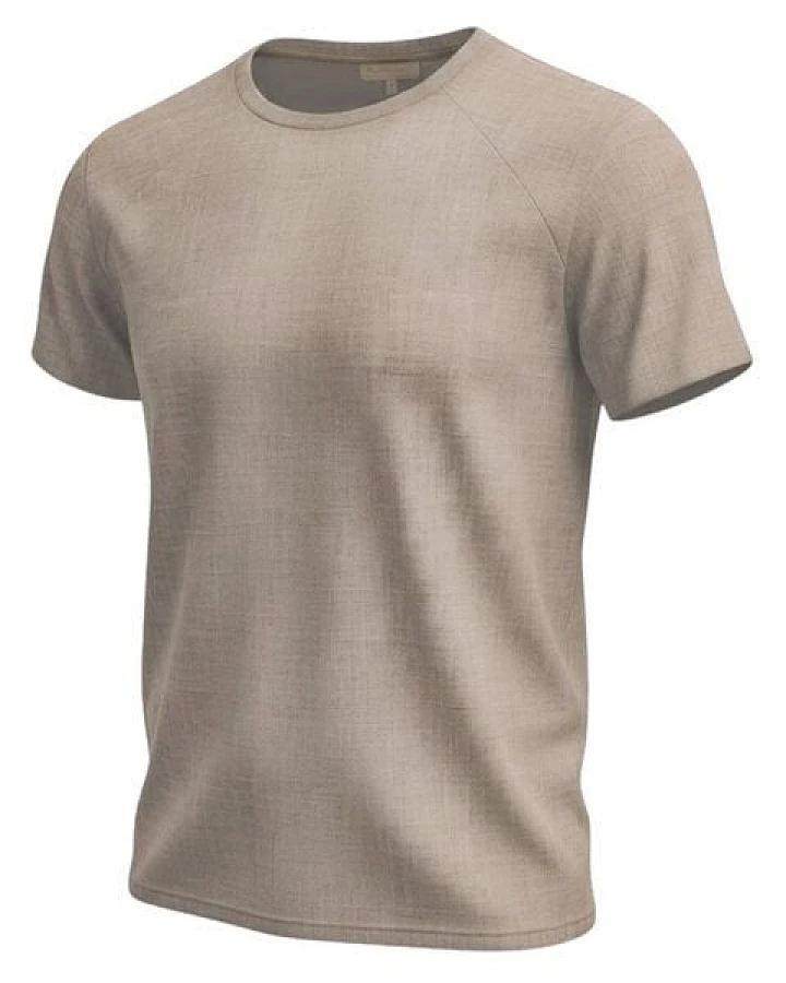 körber mode T-Shirt aus reinem europäischen Hanf, temperaturregulierend naturbelassen ungebleicht
