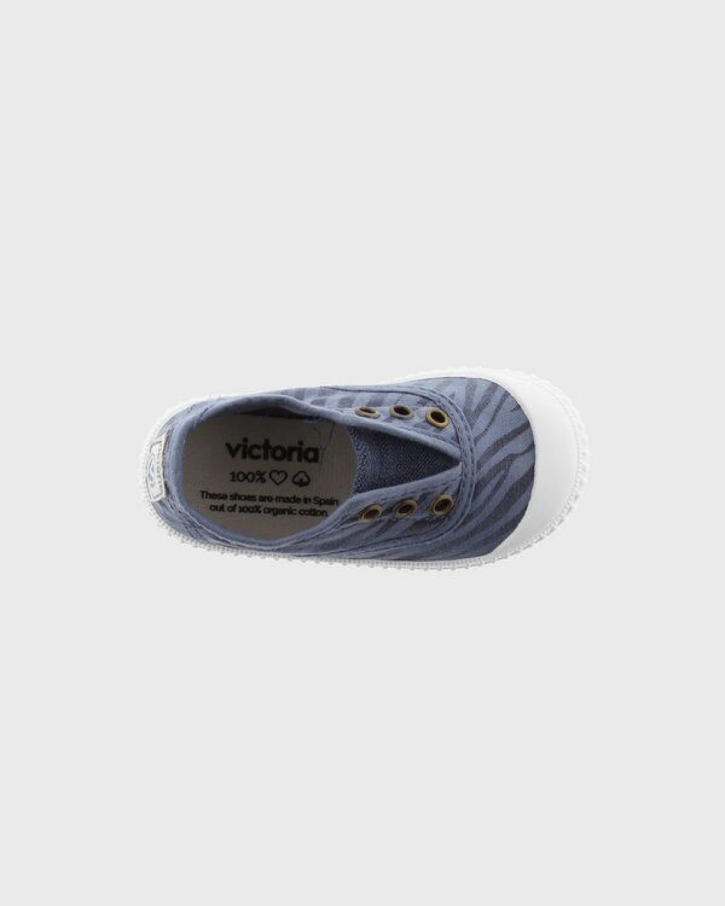 Victoria vegane Kinder-Schlüpfsneaker – Tintada Zebra – Ansicht 2