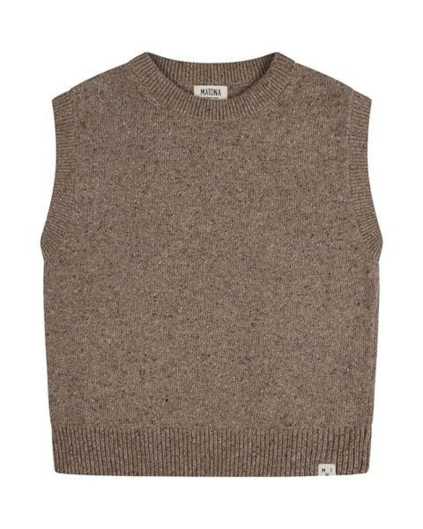 Matona Trendiger Pullunder für Kinder aus weicher Wollmischung mit Sprenkeleffekt / Knit Vest – Ansicht 4