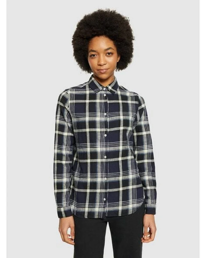 KnowledgeCotton Apparel Karohemd Flannel aus Bio-Baumwolle