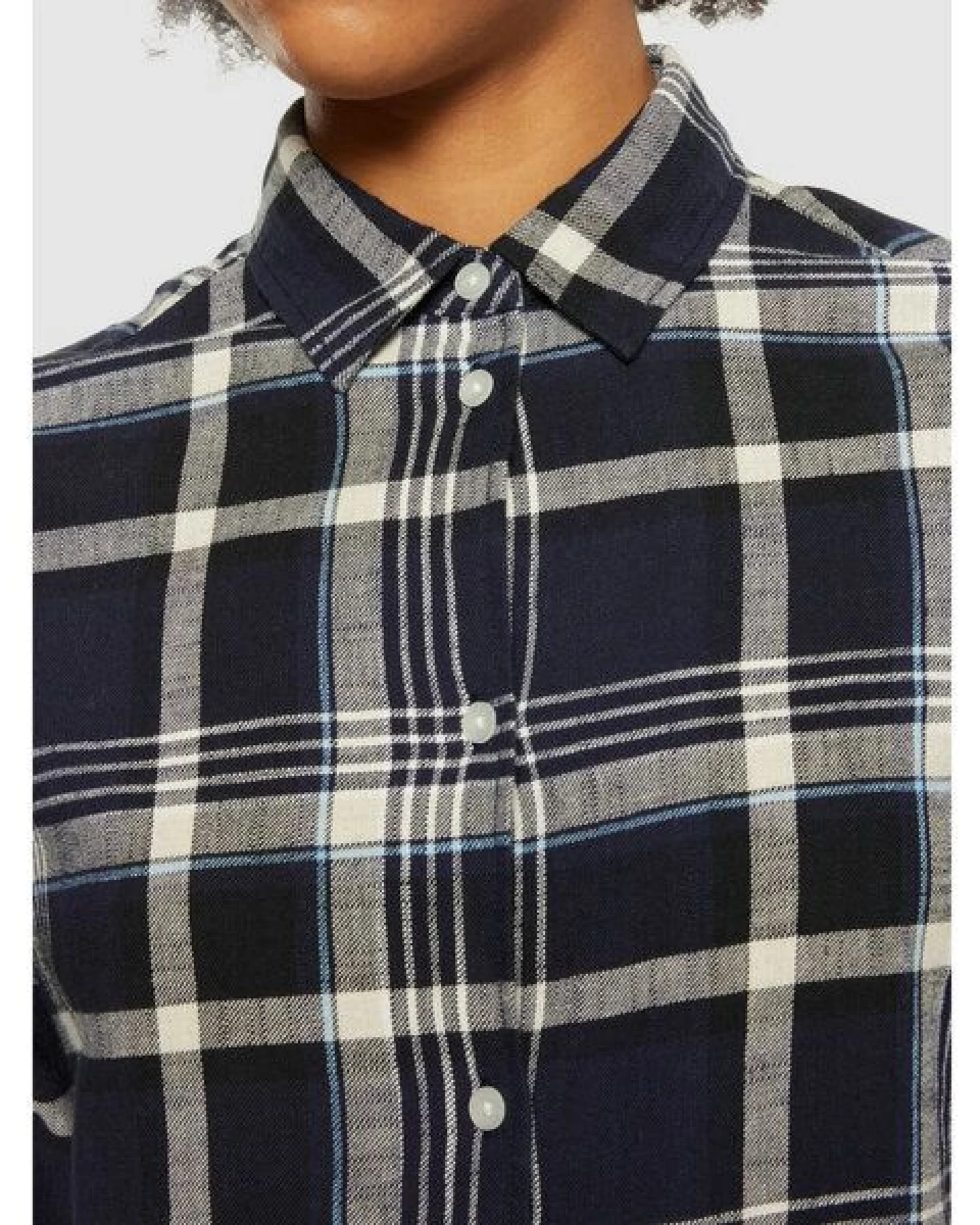 KnowledgeCotton Apparel Karohemd Flannel aus Bio-Baumwolle – Ansicht 3