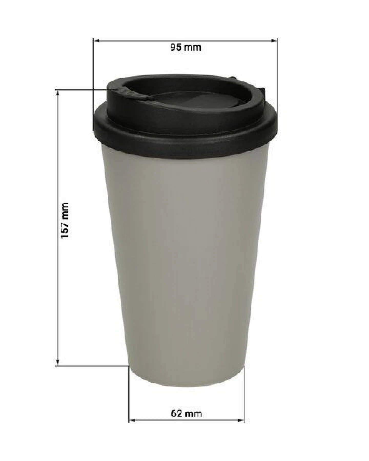 elasto Kaffeebecher to go - PremiumPlus – doppelwandig - 350ml – Ansicht 3