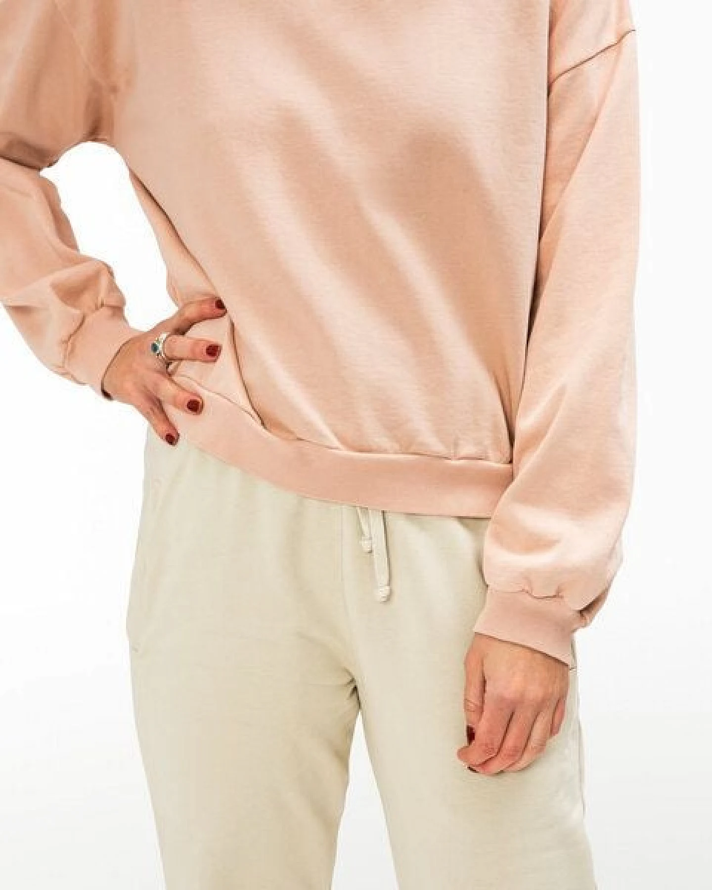 Matona Zeitloses Sweatshirt für Frauen aus Bio-Baumwolle / Light Sweatshirt – Ansicht 4