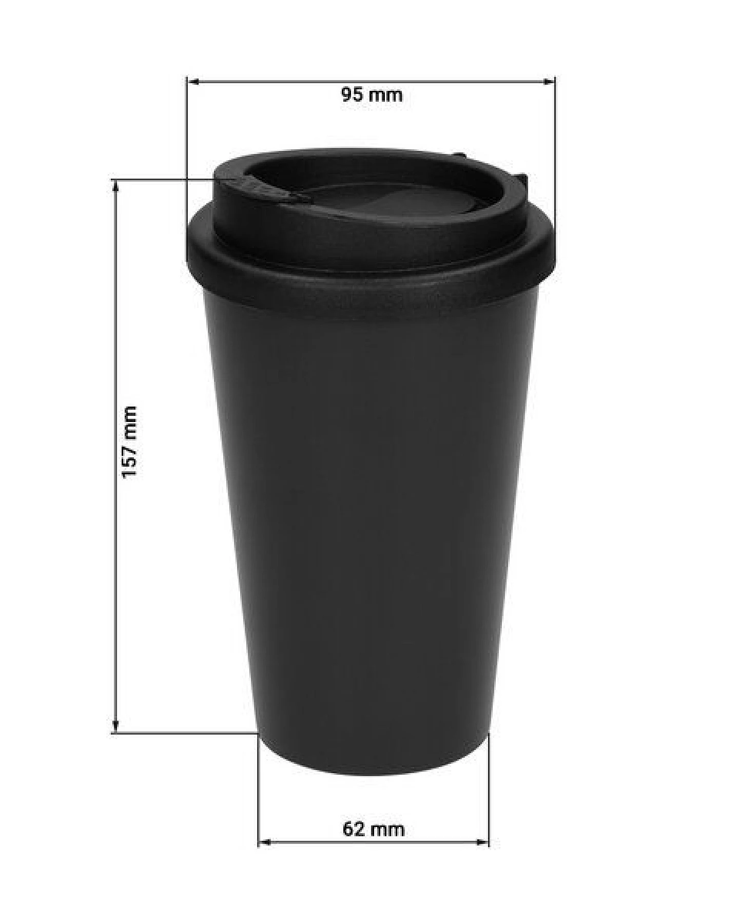 elasto Kaffeebecher to go - PremiumPlus – doppelwandig - 350ml – Ansicht 3