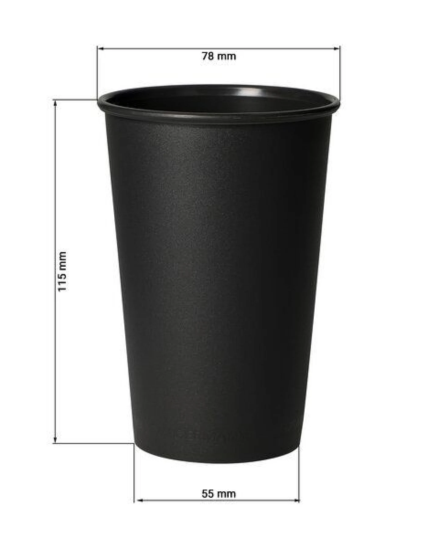 elasto nature Becher 300 ml – Trinkbecher aus Kunststoff – Ansicht 3