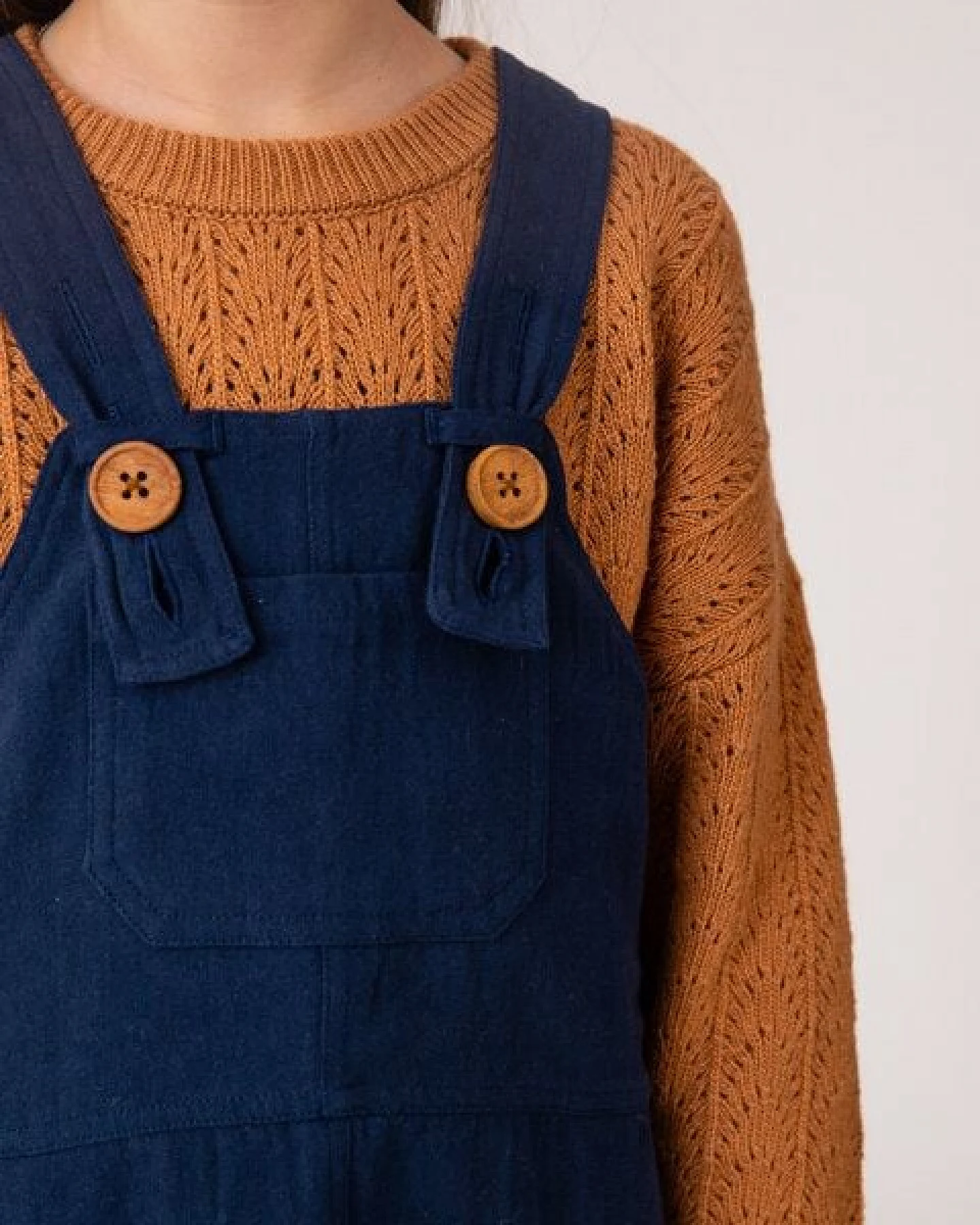 Matona Latzkleid für Kinder aus Canvas Bio-Baumwolle / Retro Pinafore Dress – Ansicht 3