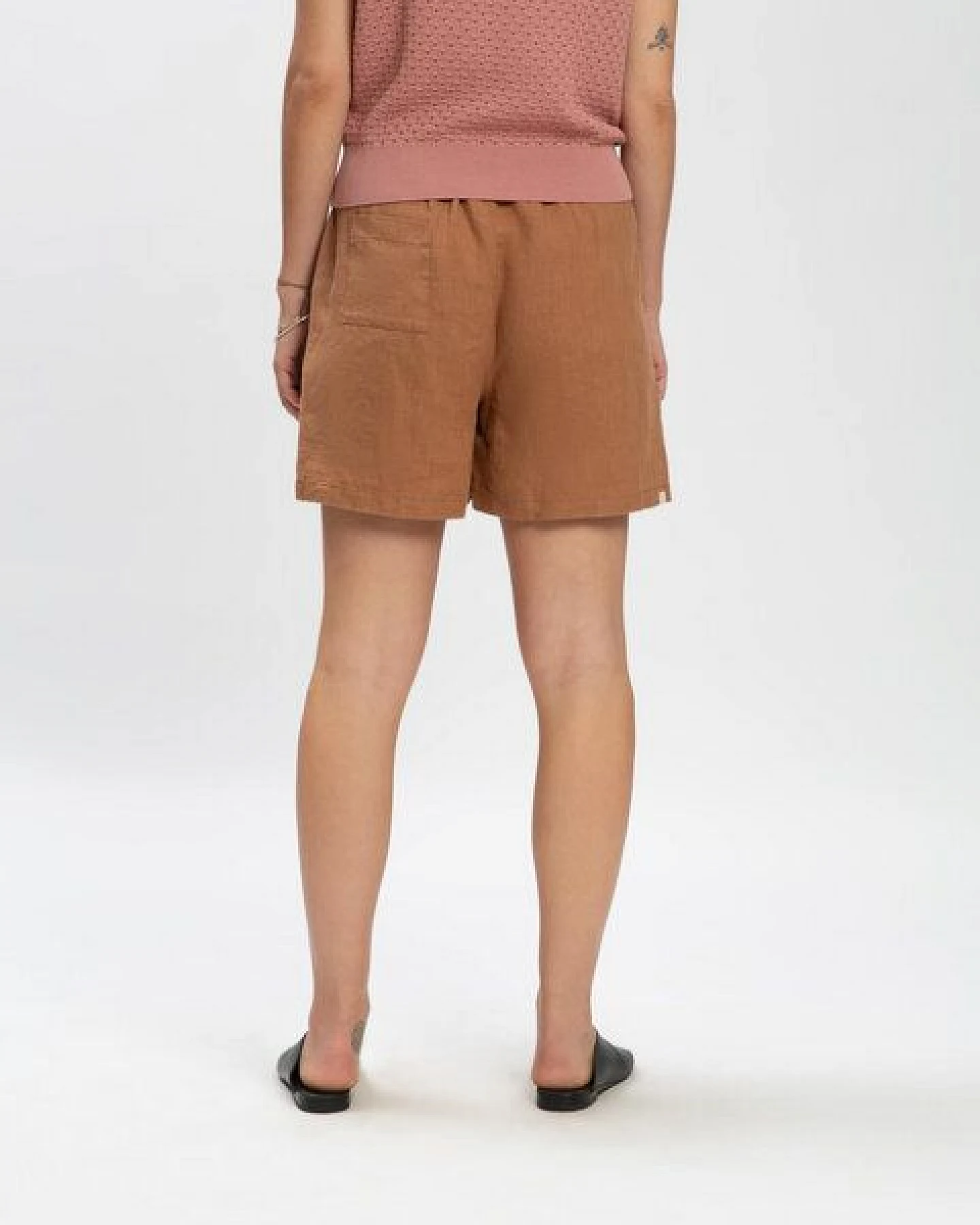 Matona Leichte Leinenshorts für Frauen / Simple Shorts – Ansicht 2