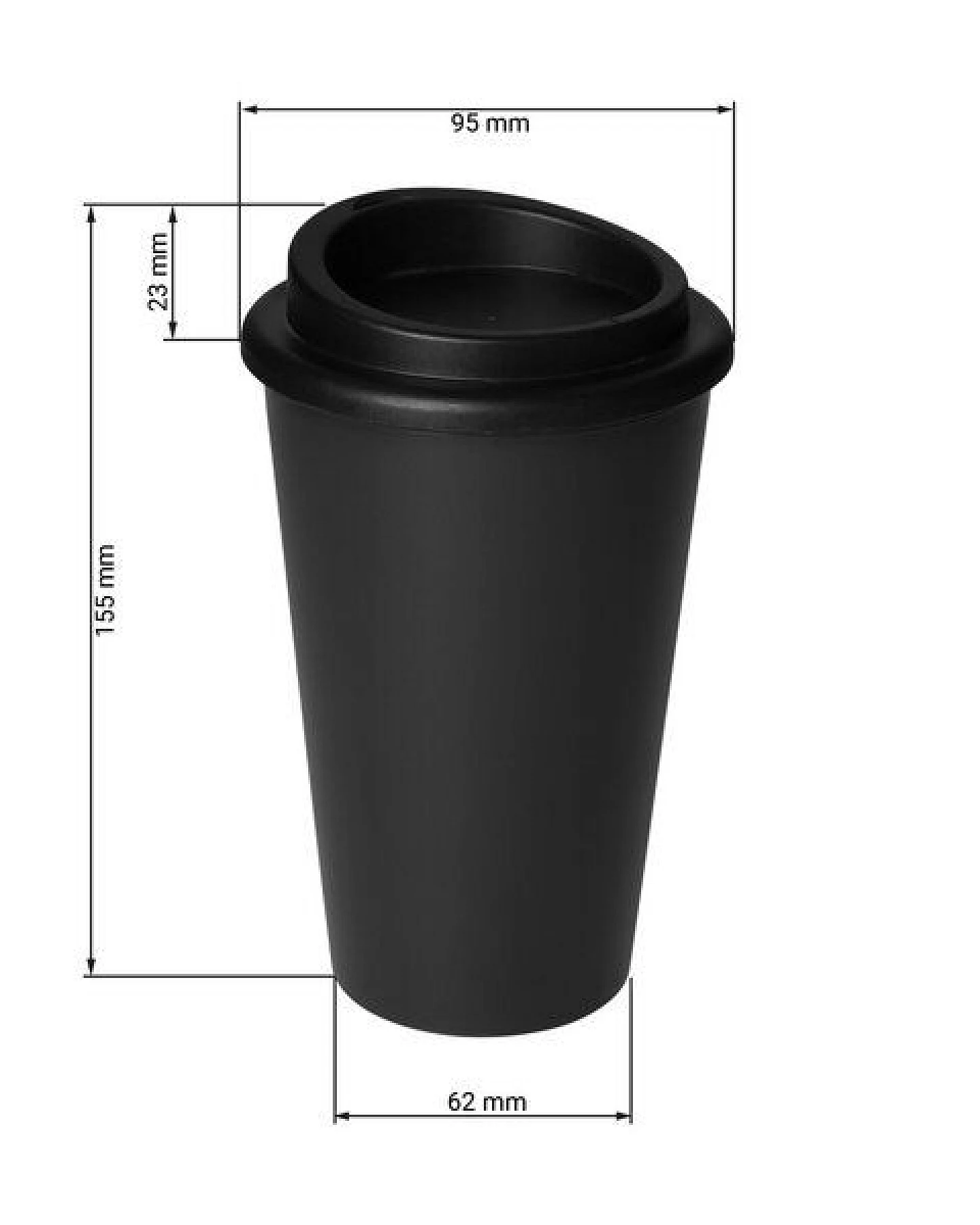 elasto To-Go-Kaffeebecher 350 ml – Doppelwandig – Ansicht 3