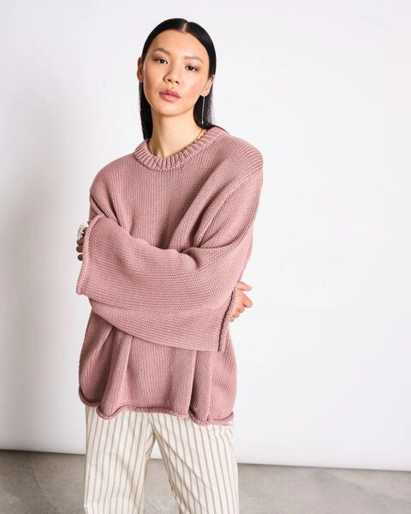 JAN N JUNE Strickpullover SONA aus Bio-Baumwolle GOTS – Ansicht 2