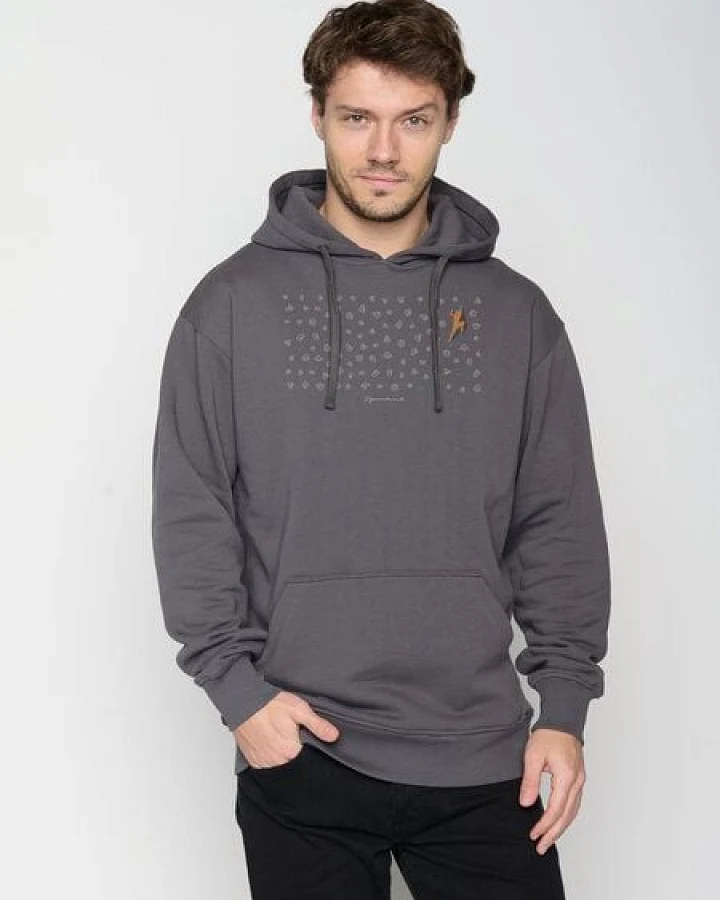 GREENBOMB Lifestyle Boulderer Joy - Gemütlicher Hoodie aus Bio-Baumwolle / hochwertiger Print / GOTS / Fair & Vegan