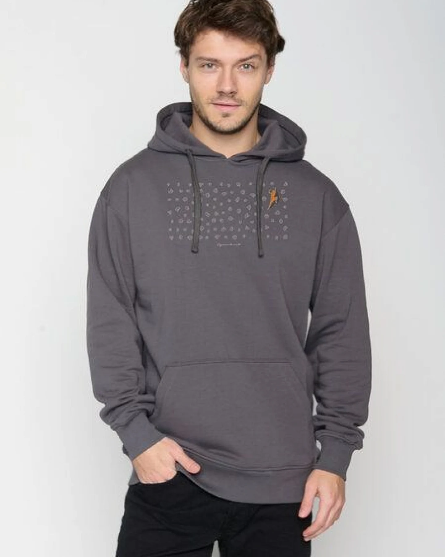 GREENBOMB Lifestyle Boulderer Joy - Gemütlicher Hoodie aus Bio-Baumwolle / hochwertiger Print / GOTS / Fair & Vegan – Ansicht 2