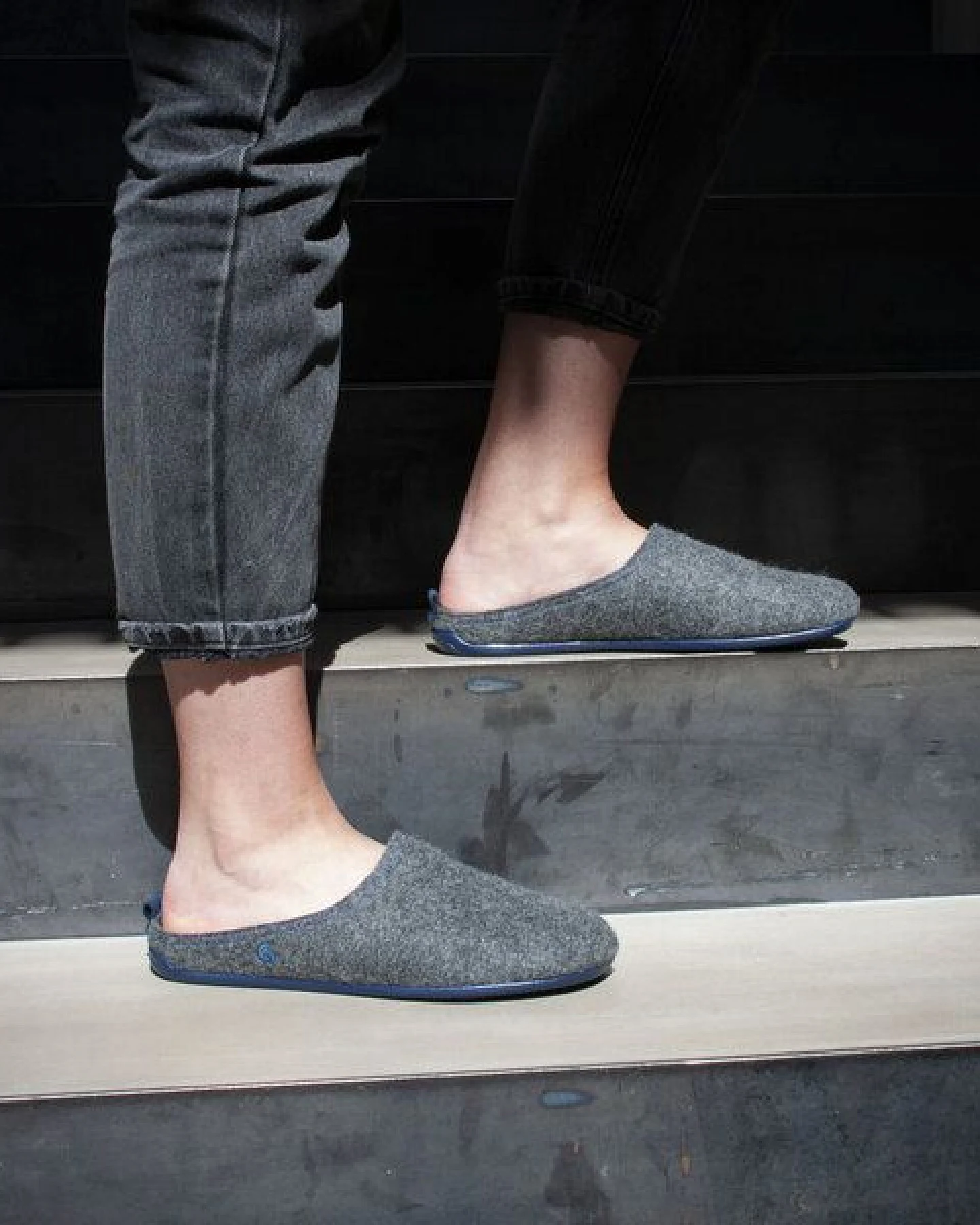 Gottstein Filz-Hausschuh Wool Slide-in für Damen & Herren - Pantoffel aus 100% recycelter Schurwolle mit Gummisohle & Komfort-Einlagesohle – Ansicht 2
