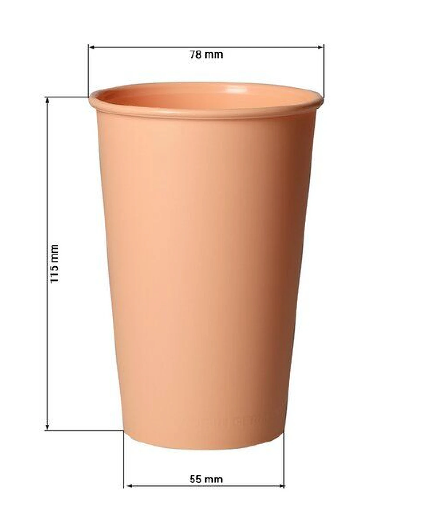 elasto nature Becher 300 ml – Trinkbecher aus Kunststoff – Ansicht 3