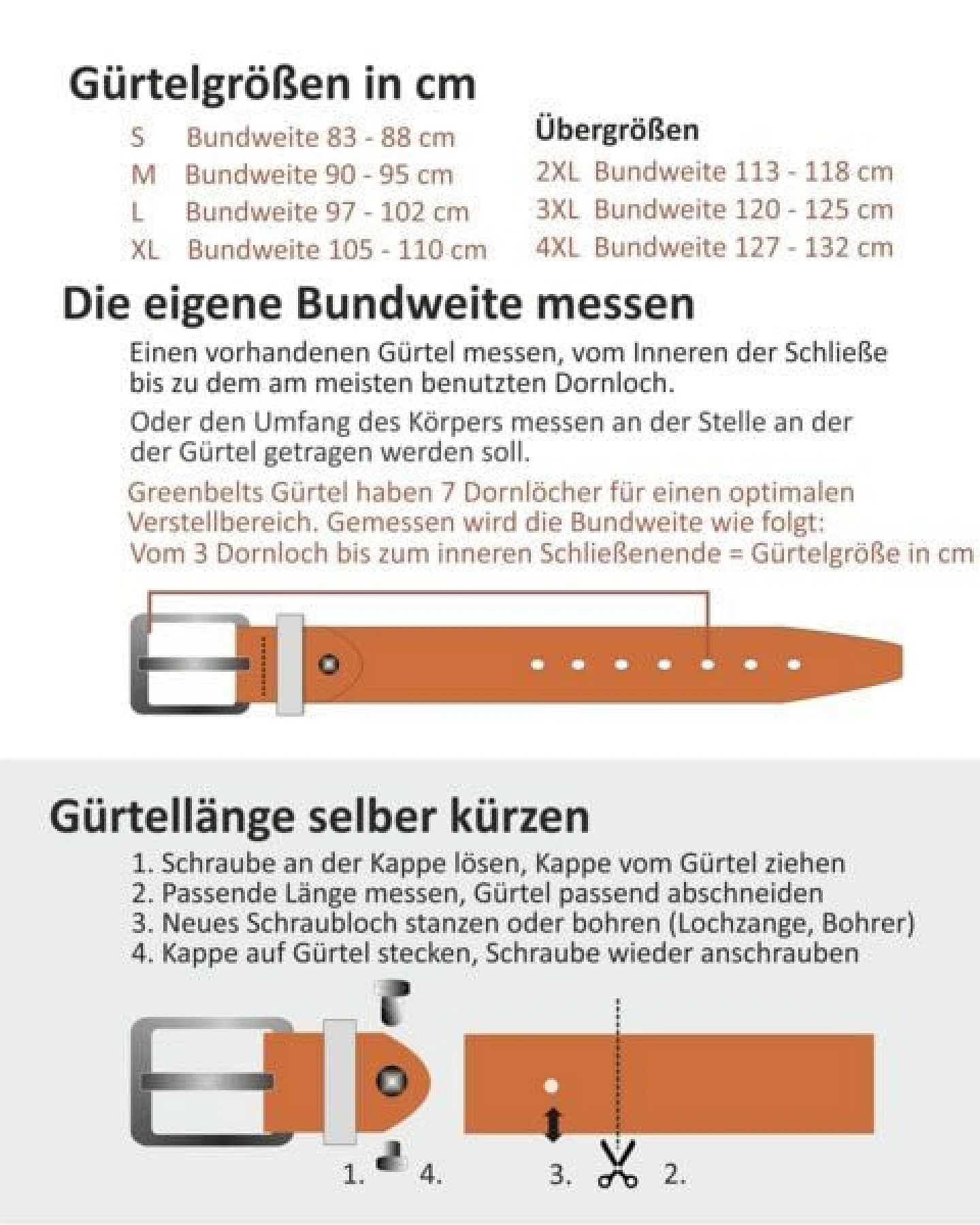 GREENBELTS Herren Ledergürtel SEAN – Ansicht 4