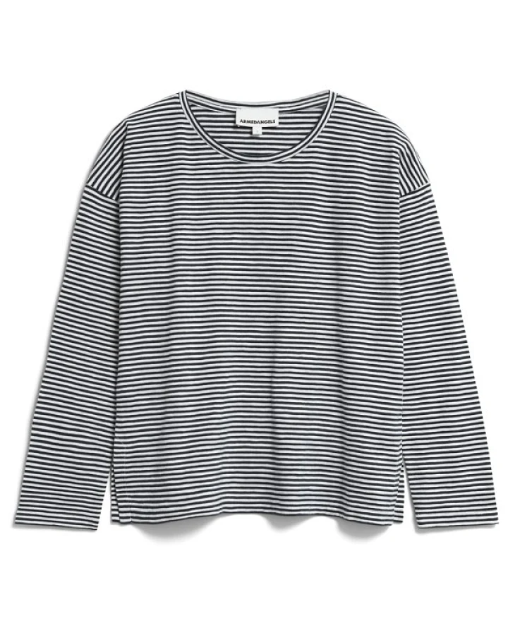 ARMEDANGELS - Women's Xianaa Lovely Stripes - Longsleeve Gr XS grau