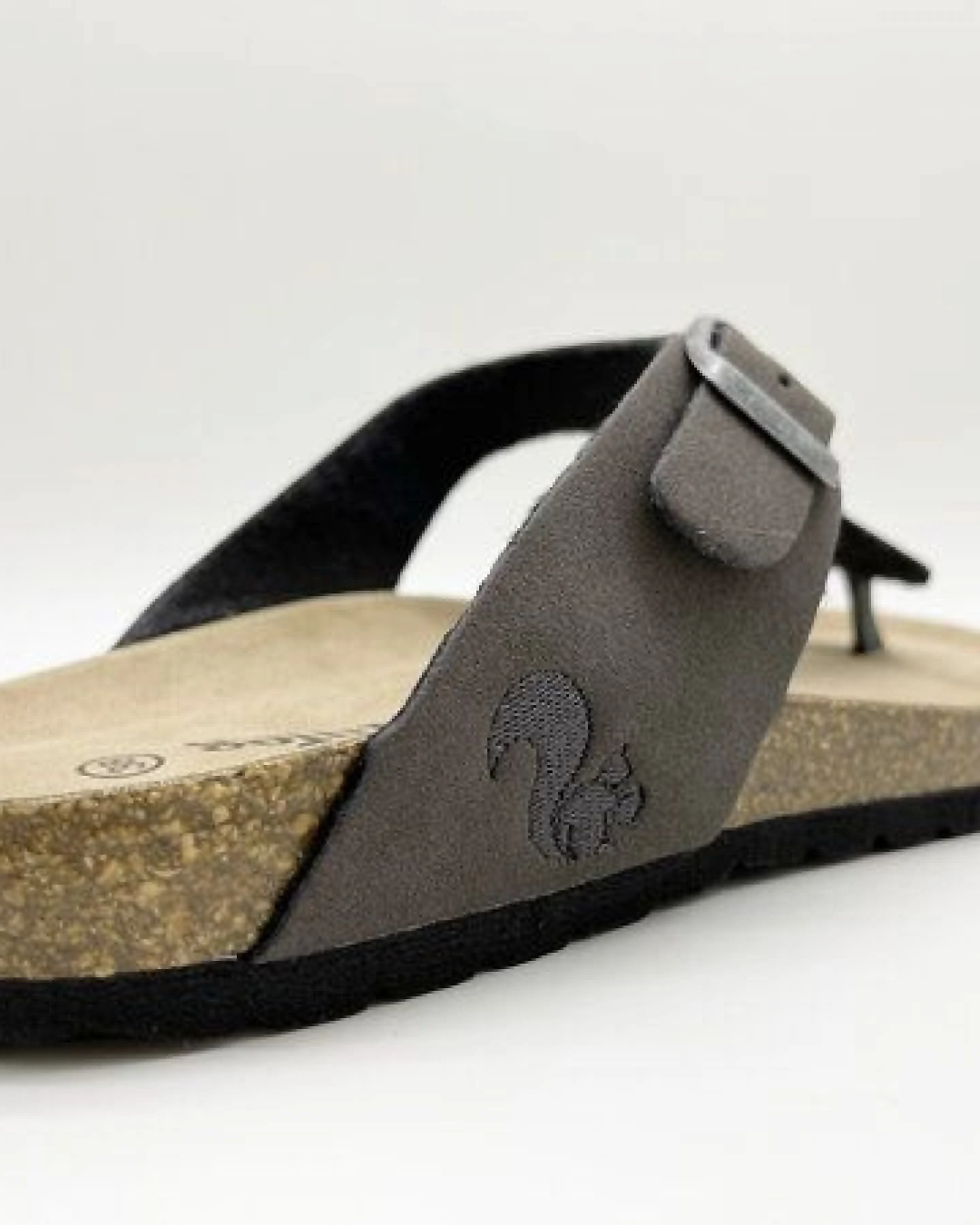 Vegane thies ® Eco Bio Thong Sandale aus rec. PET mit Kork-Tieffussbett – Ansicht 3