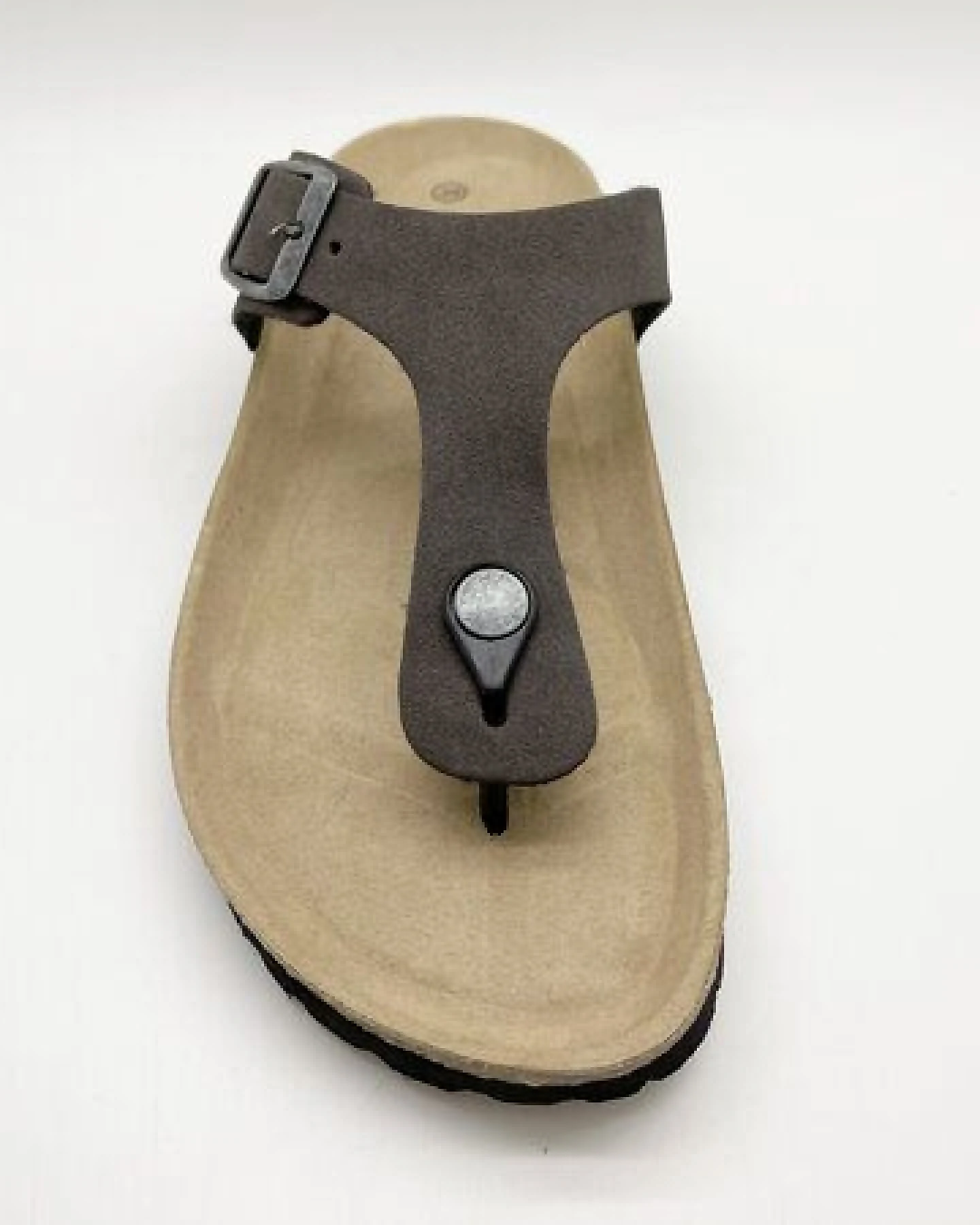 Vegane thies ® Eco Bio Thong Sandale aus rec. PET mit Kork-Tieffussbett – Ansicht 4
