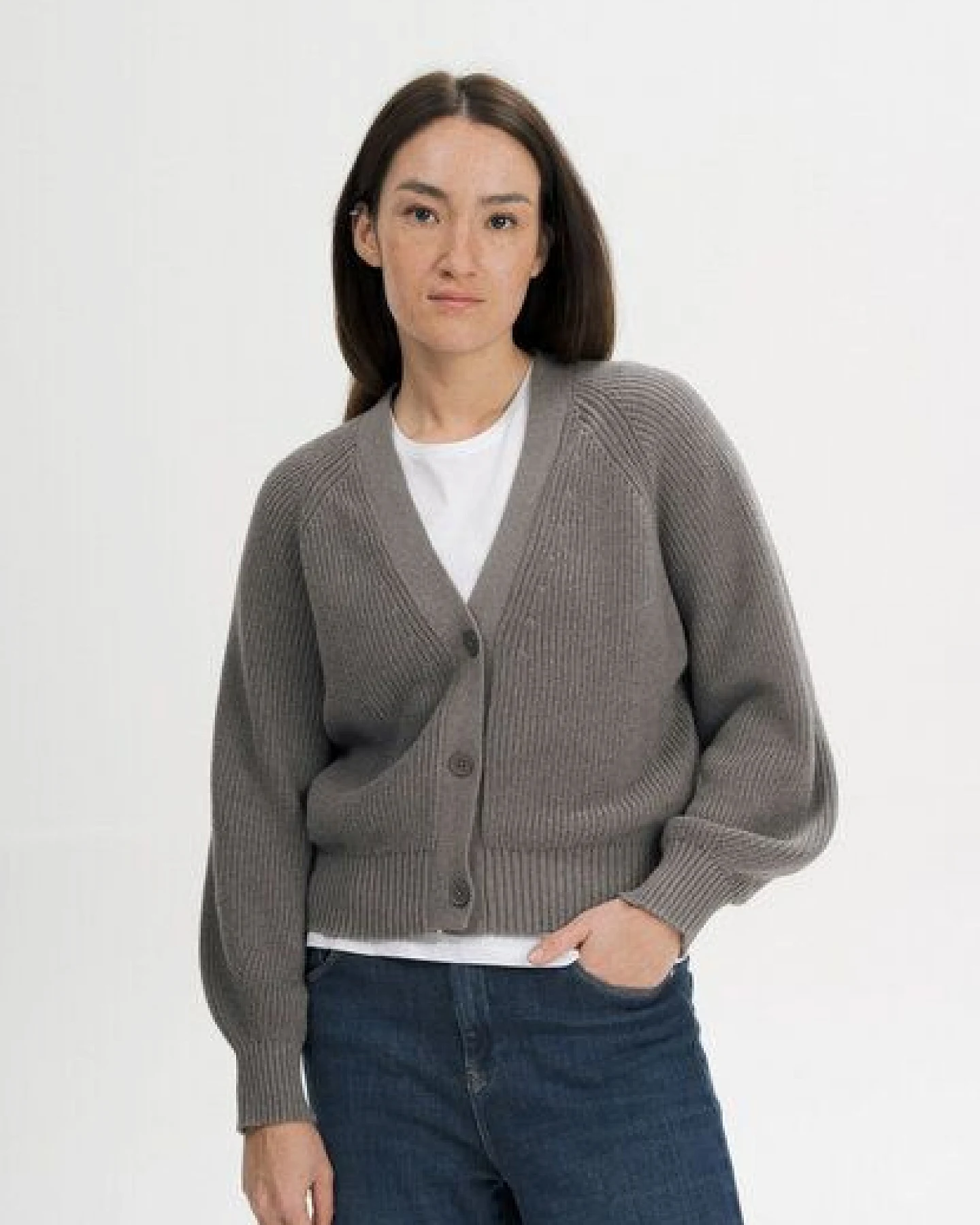 Rippstrick Cardigan Style BHUMA – Ansicht 2