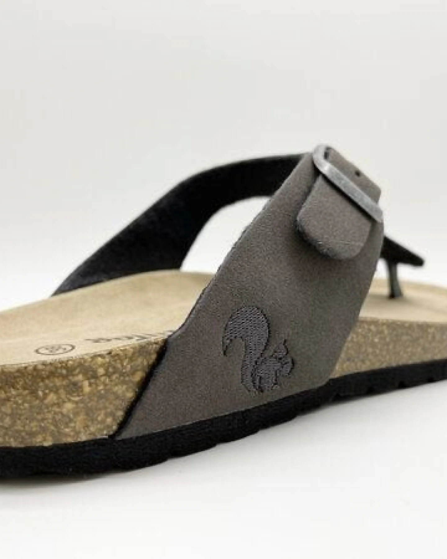 Vegane thies ® Eco Bio Thong Sandale aus rec. PET mit Kork-Tieffussbett – Ansicht 3