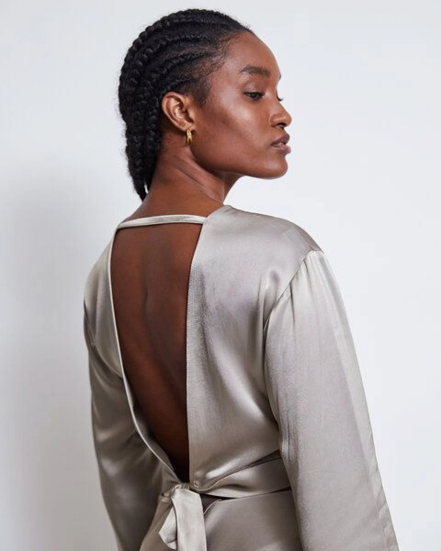 JAN N JUNE Bluse mit Rückenausschnitt VIHM – Ansicht 2