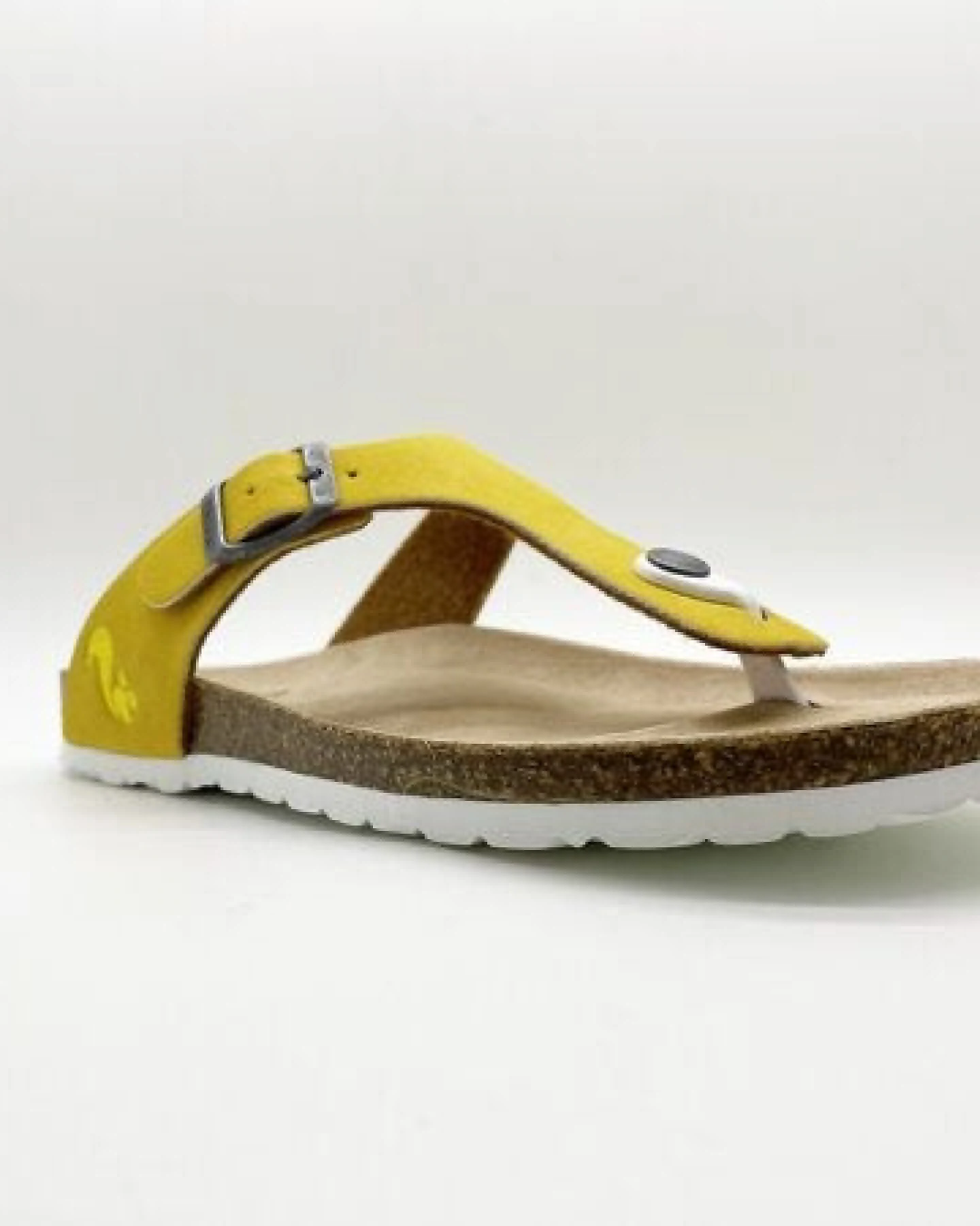 Vegane thies ® Eco Bio Thong Sandale aus rec. PET mit Kork-Tieffussbett – Ansicht 2