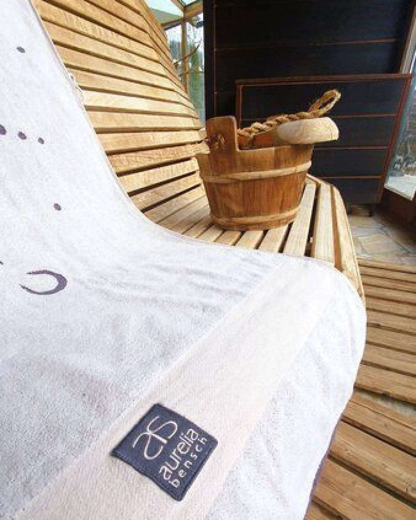 aurelia bensch Saunahandtuch, Strand- Beachtowel (2er Set), Bio-Baumwolle, Badetuch, Wellnes-Towels, Blanket GOTS – Ansicht 4