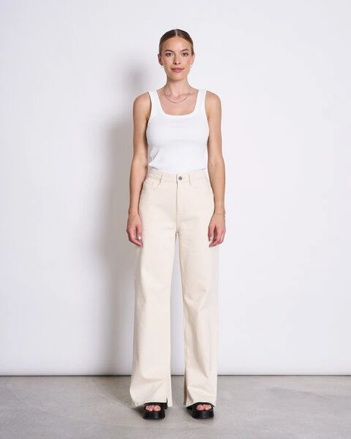 JAN N JUNE High Waist Jeans SELENE mit Schlitz