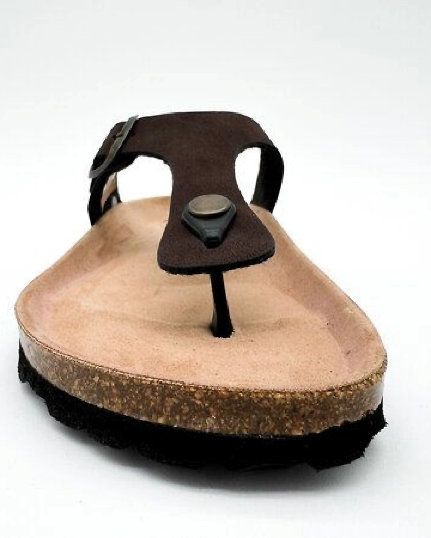 Vegane thies ® Eco Bio Thong Sandale aus rec. PET mit Kork-Tieffussbett – Ansicht 3